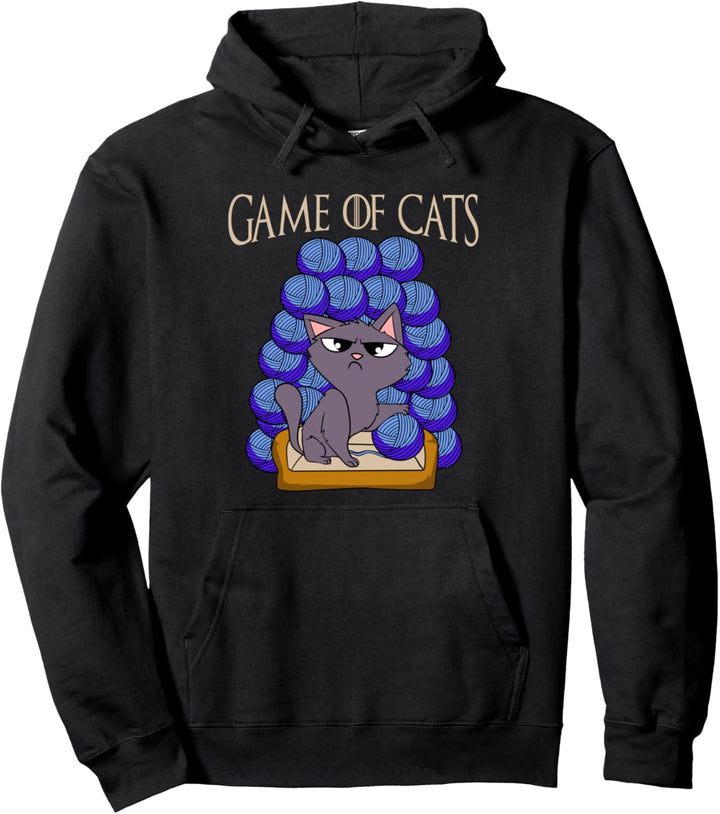 Game Of Cats - Katze mit Wolle am Thron Katzenmama Katze Pullover Hoodie