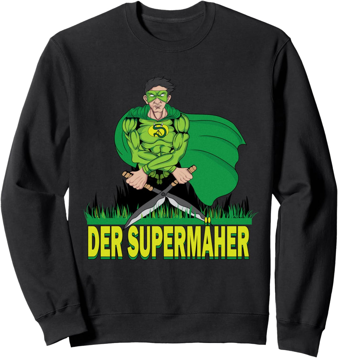 Offizieller Supermäher auf dem Gras Garten als Gärtner Sweatshirt