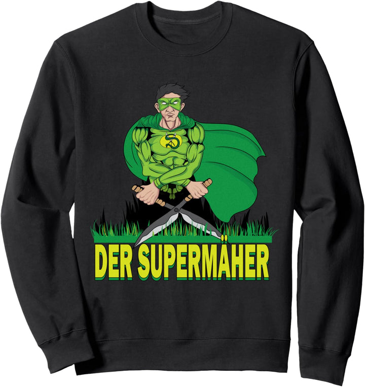 Offizieller Supermäher auf dem Gras Garten als Gärtner Sweatshirt
