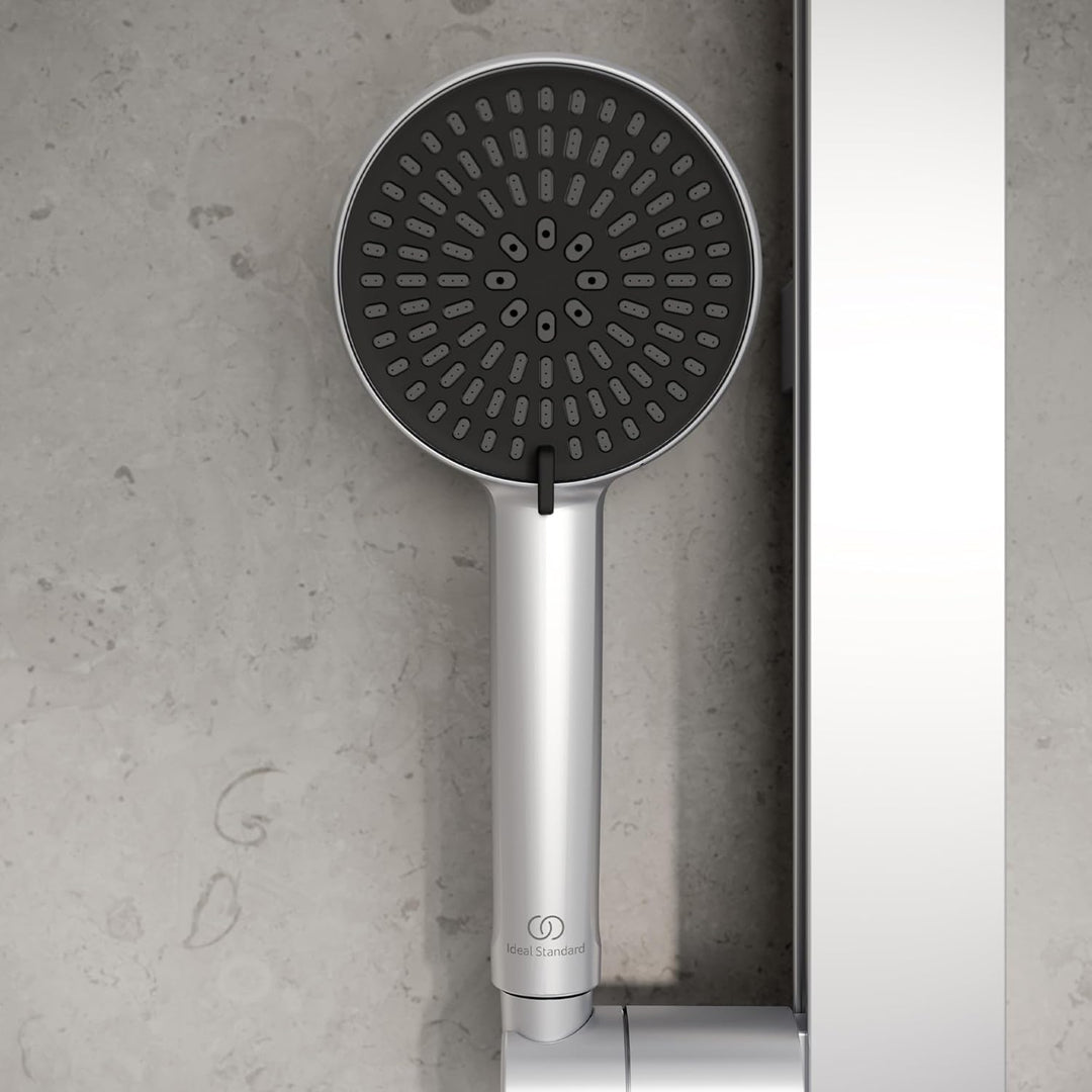 Ideal Standard Idealrain Alu+ 2-Funktionshandbrause, mit zwei Strahlarten (Rain und SilkRain) per Dr
