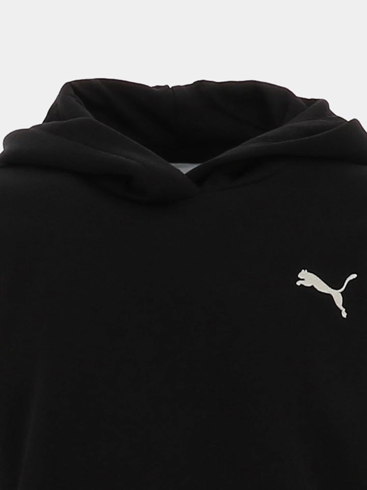 PUMA Mädchen ESS Tape Relaxed Hoodie FL G Sweatshirt (1er Pack) 152 Puma Schwarz, 152 Puma Schwarz