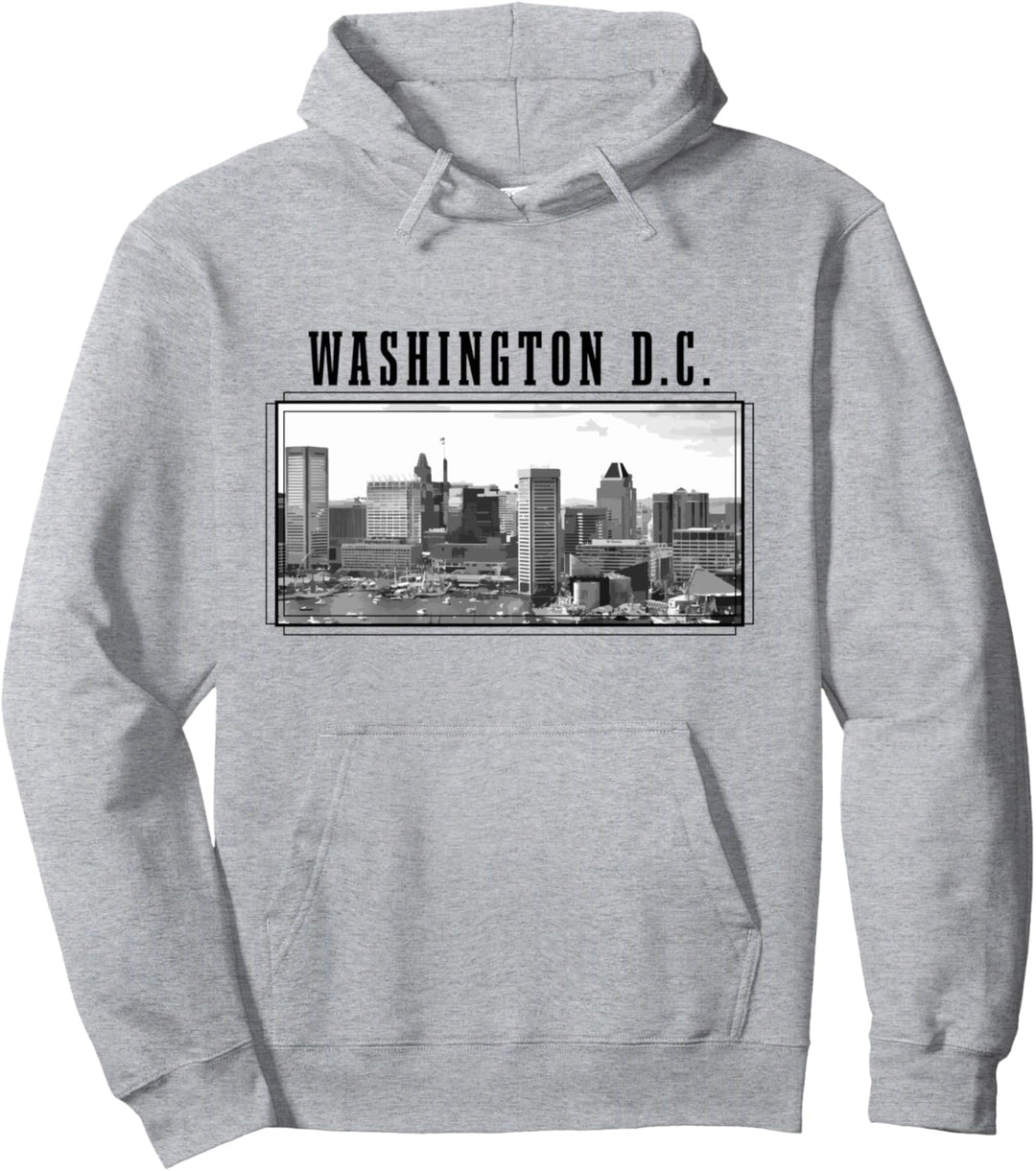 Washington D.C. Vintage Skyline USA Amerika Souvenir Pullover Hoodie