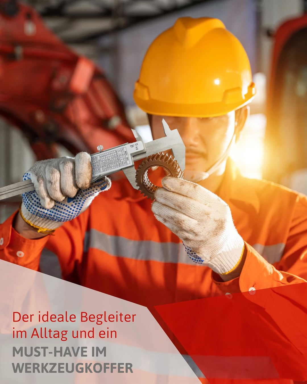Digitaler Messschieber - Schieblehre - Messwerkzeug mit LCD-Display, Mini-Schraubendreher & Batterie