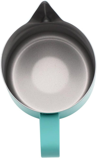 Dianoo Frothing Pitcher Krug, Edelstahl, geeignet für Kaffee, Latte und Milchaufschäumer, 600 ml, Bl