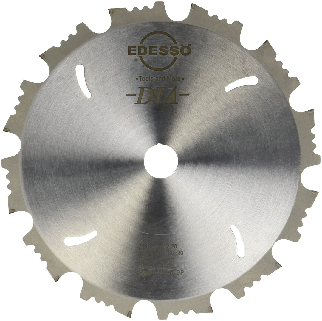 Edessö 5111901220 DP-Kreissägeblatt sdb DP 190x2, 4/1, 6x20 Z=12 F neg, Silber