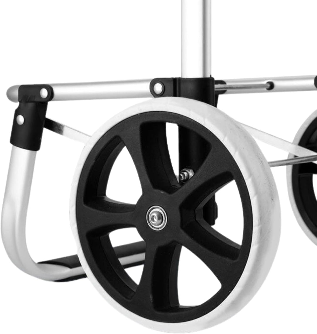 43.5Liter Aluminium Trolley Einkaufstrolley Klappbar, Shopping Trolley, Wasserabweisender Einkaufswa