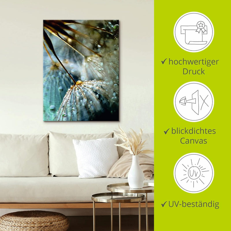 ARTland Leinwandbilder Wandbild Bild auf Leinwand 45 x 60 cm Wanddeko Innere Ruhe Wellness Mystic Pf