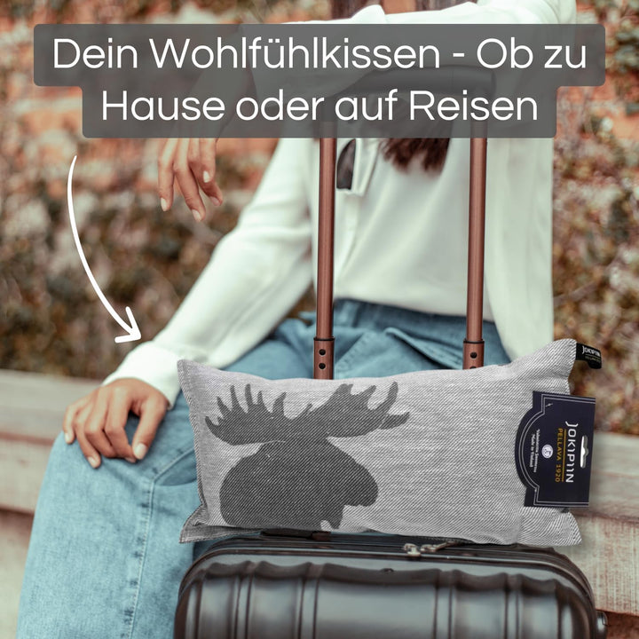 Jokipiin Premium Saunakissen 40 cm x 22 cm - 100% Made in Finland - ReisekissenLeinen Baumwo