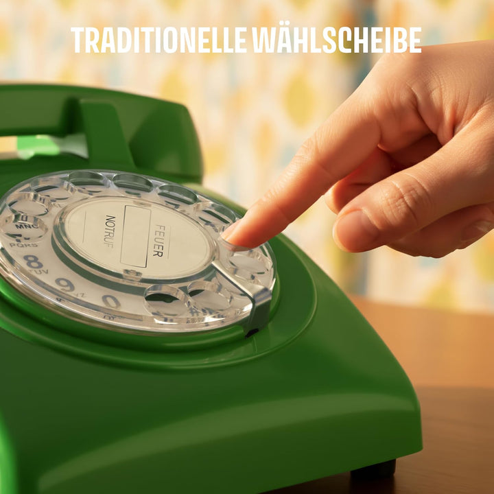 Retro Telefon Wählscheibe/Festnetztelefon Retro/Telefon mit Schnur/Telefon mit Wählscheibe/Telefon R