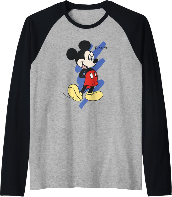 Disney Mickey Mouse Florida Blue Raglan