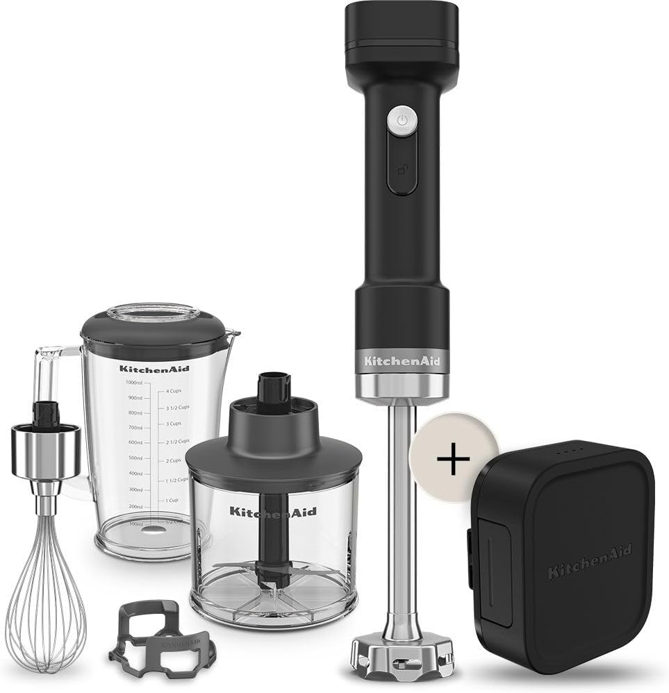 Kitchenaid Kabelloser Stabmixer I Kitchenaid Go I Tragbarer Stabmixer und sowie zusätzlichem Zerklei