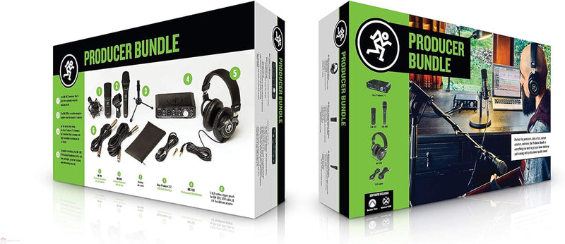 Mackie Producer Bundle: Onyx-Produzent, 2 Mikrofone, Headset