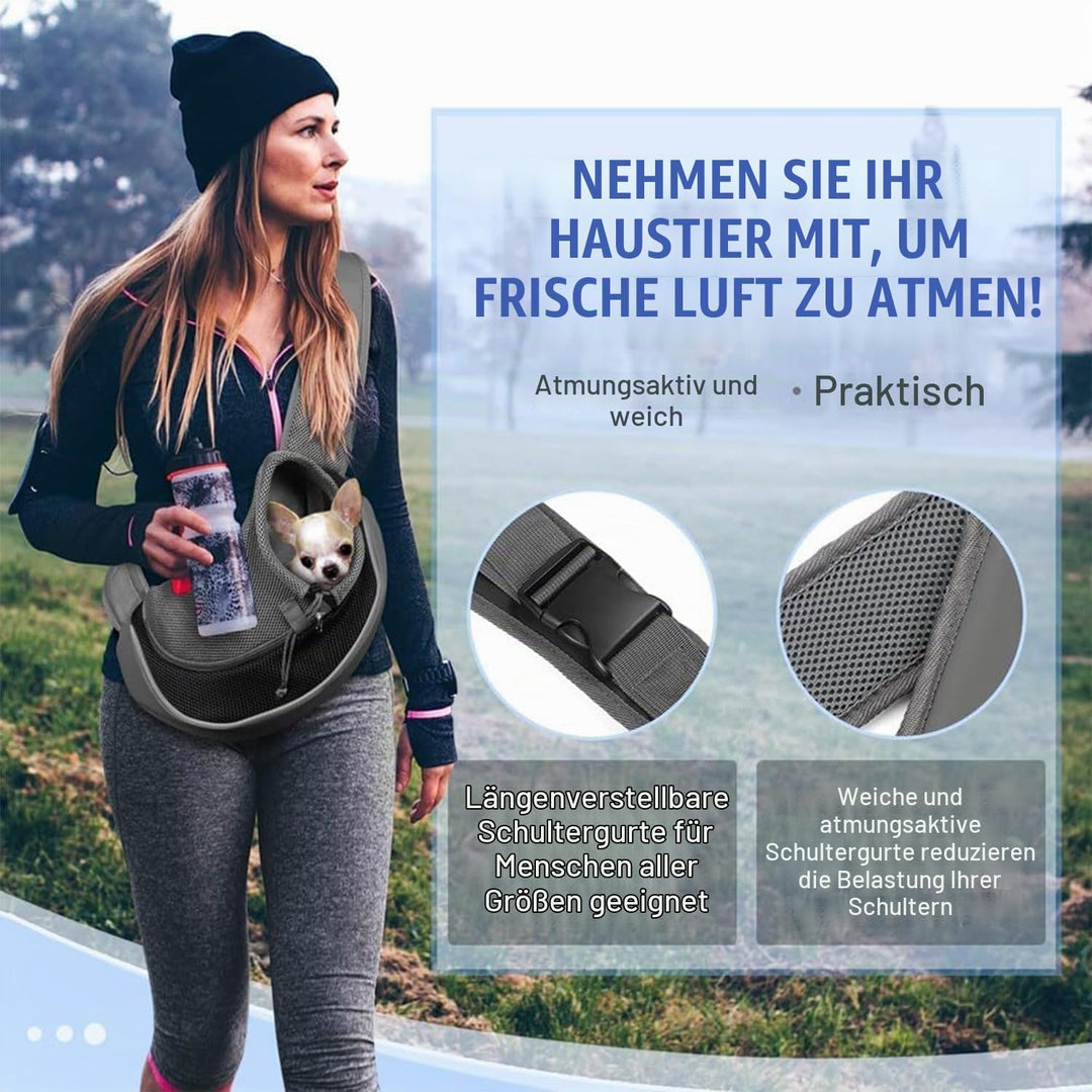 Hundetragetasche,Hundetragetasche Welpen, Haustier Hundetasche mit verstellbarem, Welpen Umhängetasc
