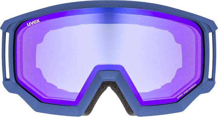 uvex Unisex Athletic Fm Skibrille (1er Pack) Einheitsgrösse navy matt/blue-radar, Einheitsgrösse nav