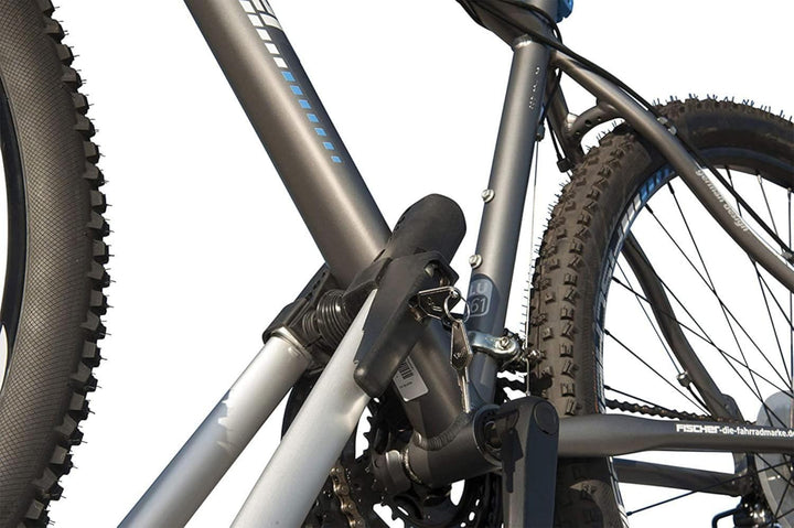 Fischer Auto Dach Fahrradträger, TÜV GS geprüft, geeignet für EIN Fahrrad, Beladung bis 15 kg, absch