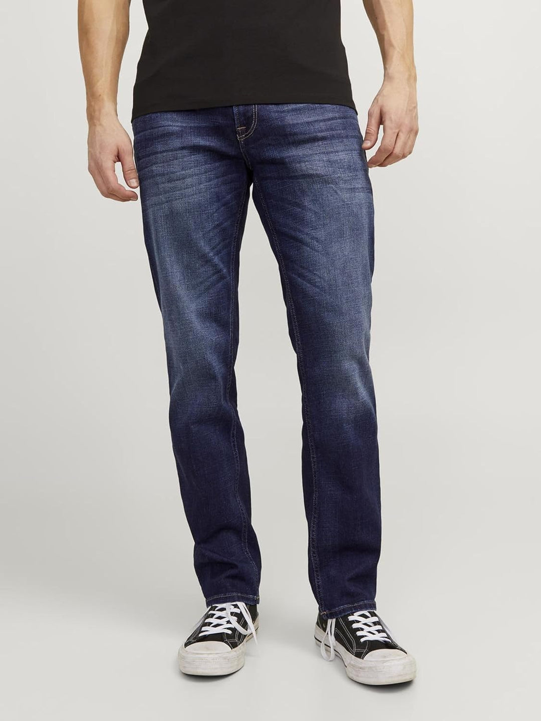 JACK & JONES Male Regular fit Jeans JJICLARK JJORIGINAL JOS 278 Regular fit Jeans 27W / 32L Blue Den