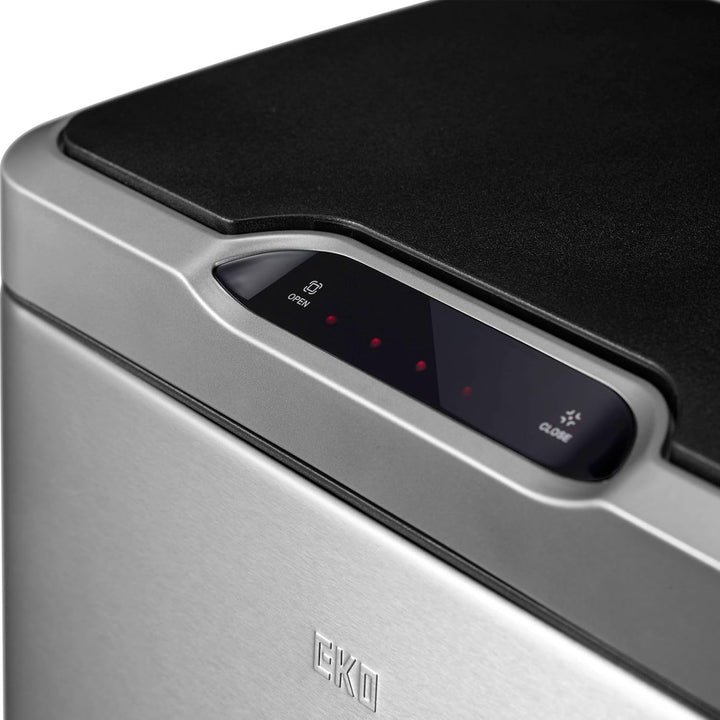 EKO Mirage Sensor-Mülleimer 45 L, Edelstahl-Abfalleimer für die Küche mit Bewegungssensor, Soft-Clos