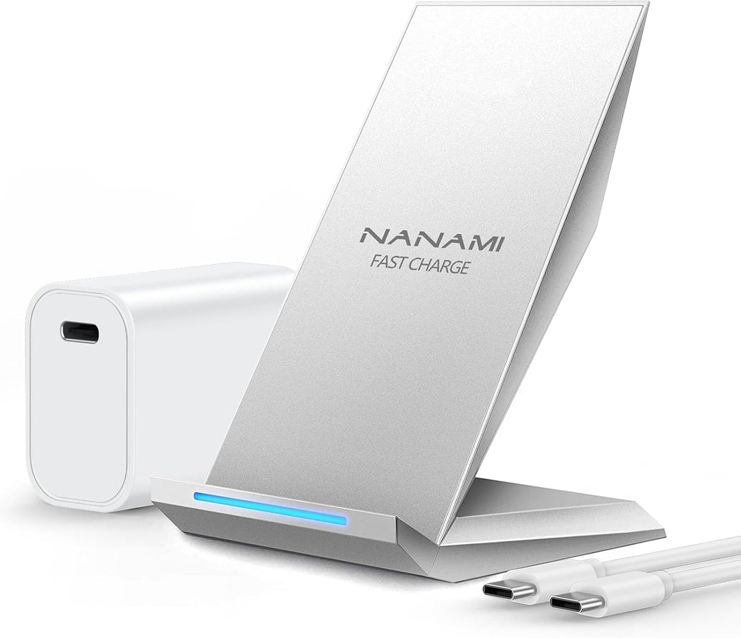Fast Wireless Charger, NANAMI Qi kabelloses Ladegerät (mit USB ladegerät Quick Charge 3.0 Adapter) f