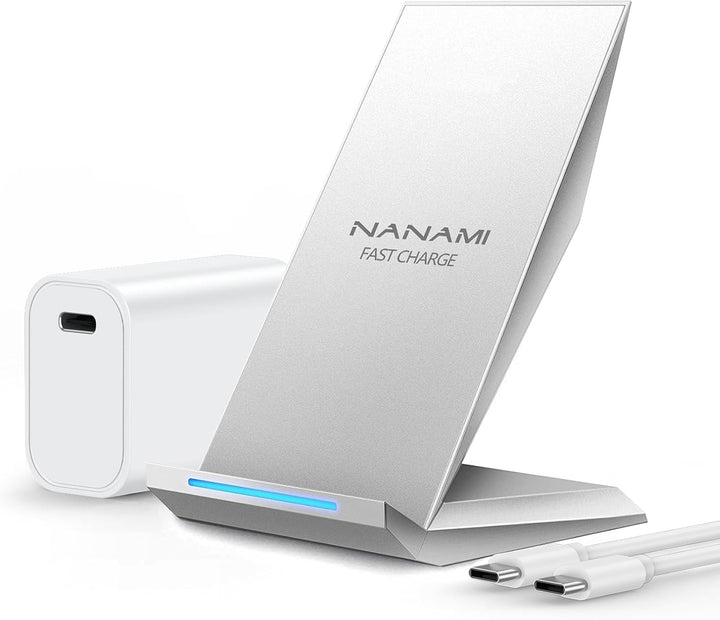 Fast Wireless Charger, NANAMI Qi kabelloses Ladegerät (mit USB ladegerät Quick Charge 3.0 Adapter) f