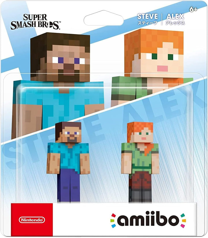 Nintendo Amiibo Steve & Alex (Smash Bros Collection)