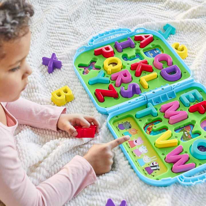 Peppa Pig Peppas Buchstabenbox, Alphabet-Puzzle, Vorschul-Spielzeug