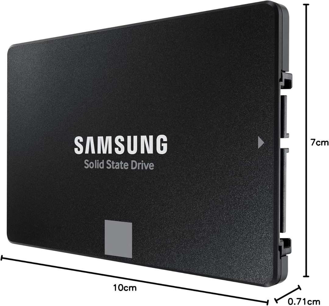 Samsung 870 EVO SATA III 2,5 Zoll SSD, 2 TB, 560 MB/s Lesen, 530 MB/s Schreiben, Interne SSD, Festpl