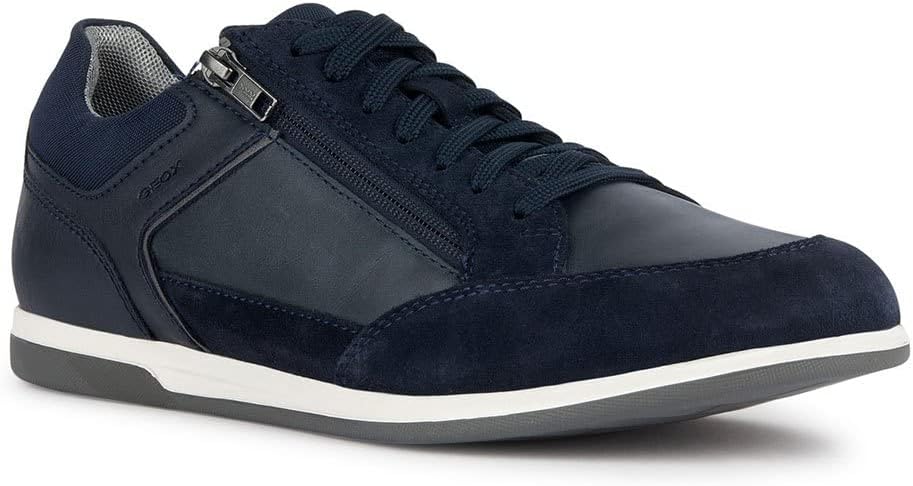Geox Herren U RenanSneaker 44 EU Blau Navy 4, 44 EU Blau Navy 4