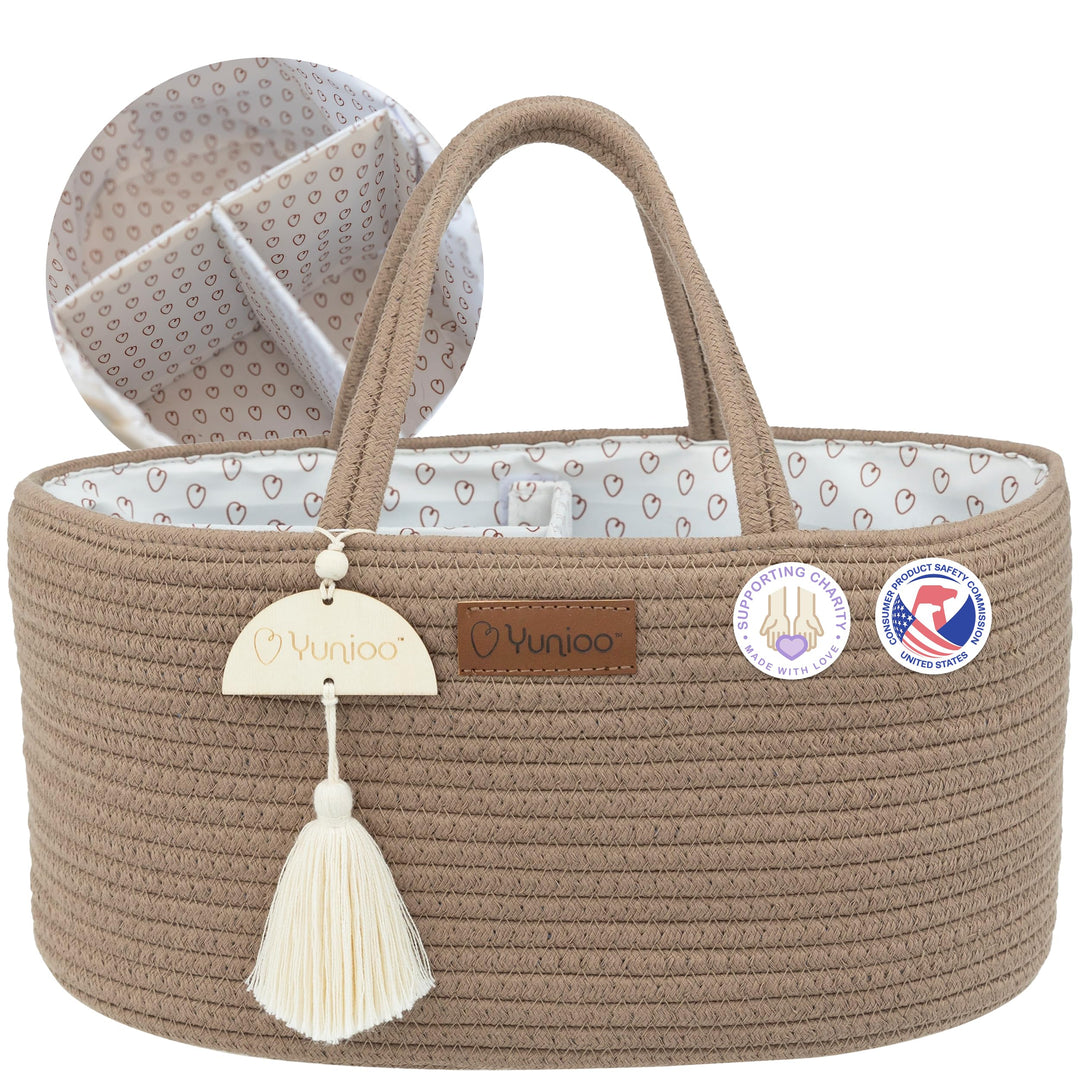 Yunioo Baby Wickel Organizer für Wickelutensilien und Wickeltisch zubehör, Wickeltisch Organizer, Wi