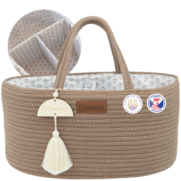 Yunioo Baby Wickel Organizer für Wickelutensilien und Wickeltisch zubehör, Wickeltisch Organizer, Wi