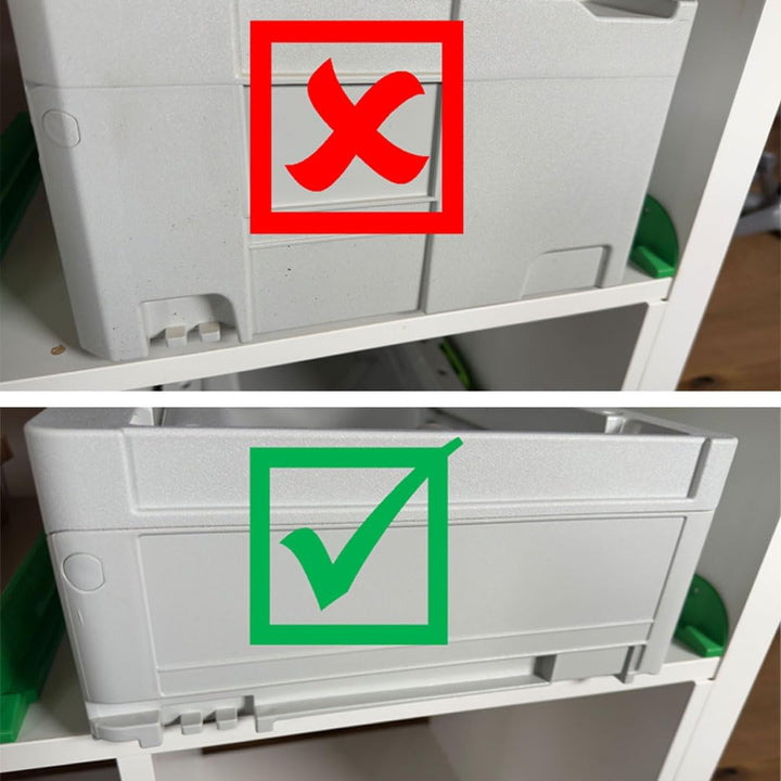 Schienen- Schubladensystem (4 Paar) für Festool Systainer sys3, 4 Paar