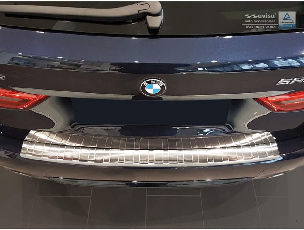 Edelstahl Heckstossstangenschutz kompatibel mit BMW 5er G31 Touring 2017-2020 'Ribs'