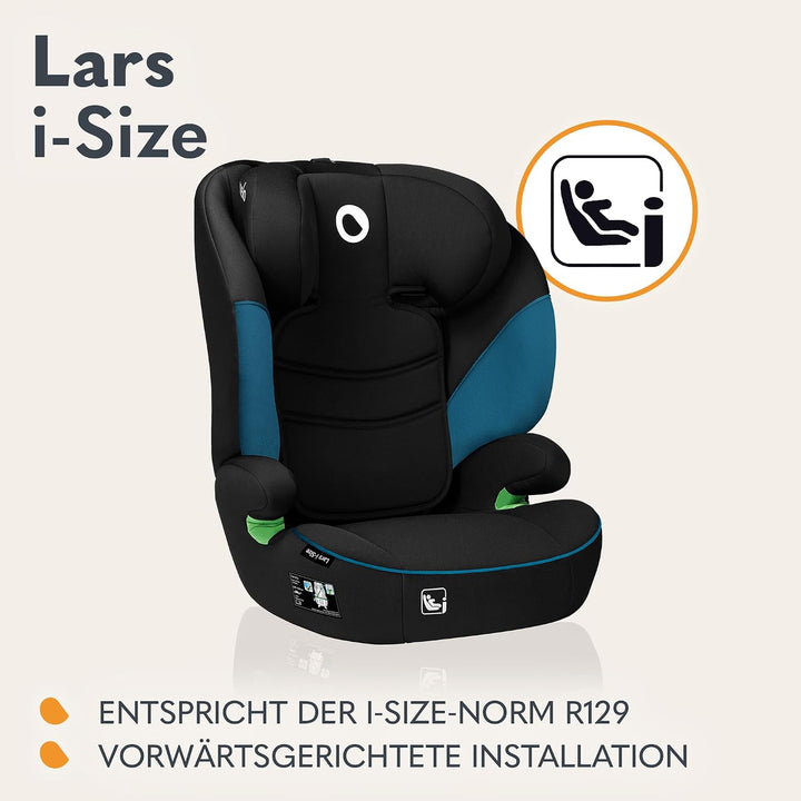 LIONELO LARS i-Size Kinderautositz 100–150 cm, Gruppe 2 3, Seitenschutz 10 Grad, Kopfstützenverstell