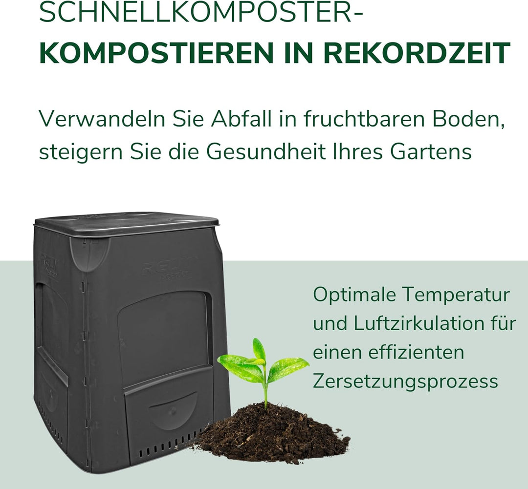 Natursache Nachhaltiger Komposter: Verwandeln Sie Abfall in fruchtbaren Boden, steigern Sie die Gesu