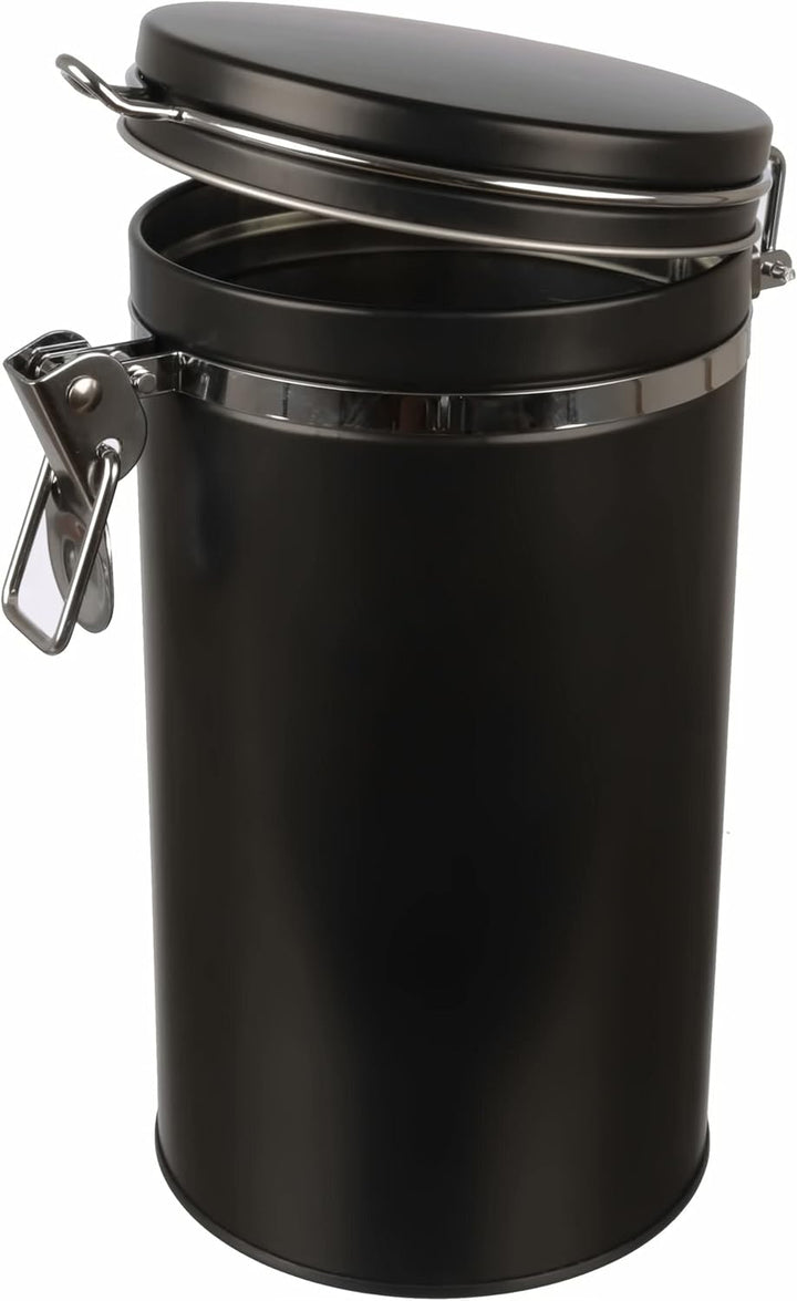 2x Vorratsdose/Kaffeedose mit Silikondichtung und Bügelverschluss, luftdicht aus Metall für je 500g