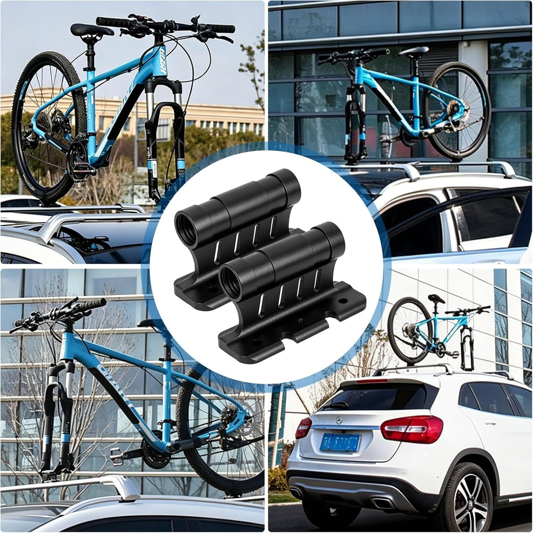 Fahrrad Gabelhalterung, 2 Stück Gabelhalterung Fahrrad für Dachträger mit Schnellspanner, Kompatibel