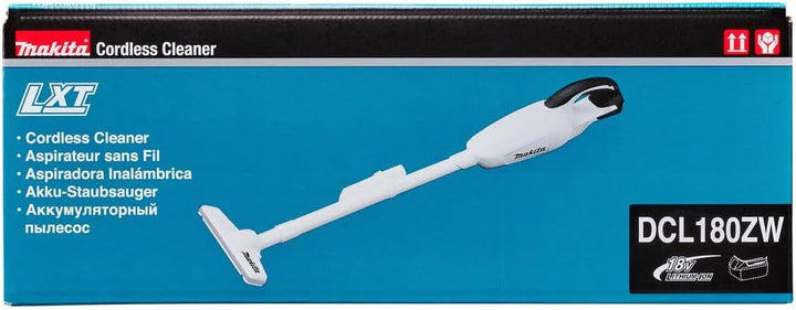 Makita DCL180ZW 18V Li-ION Akku Staubsauger DCL 180 ZW, Metall Kunststoff, 450 millimeters, Weiss