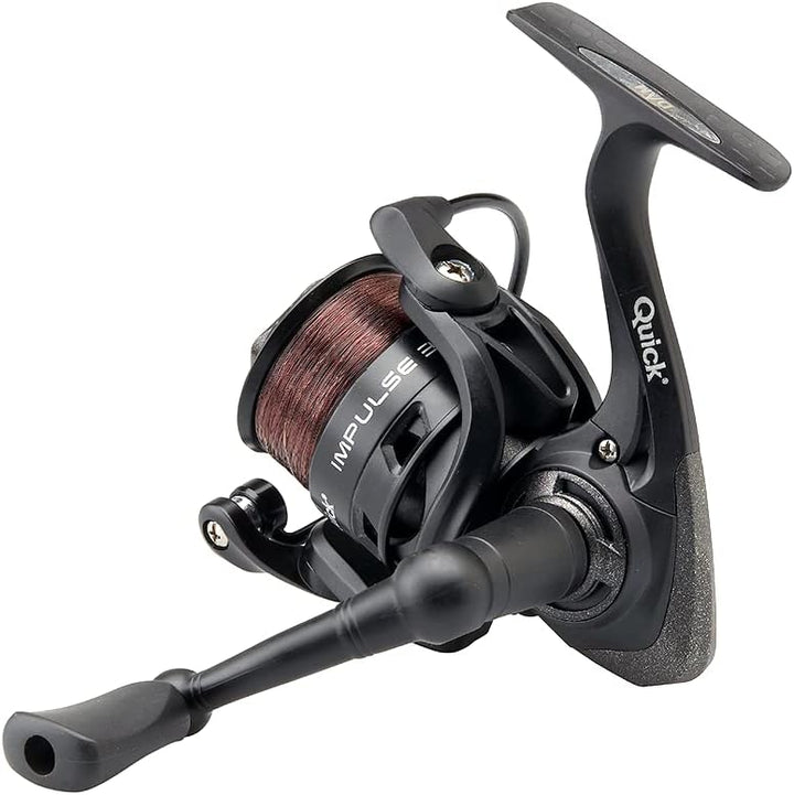 DAM Angelrolle mit Schnur bespult - Spinnrolle Quick Impulse 3L 4000 FD, 4000 FD