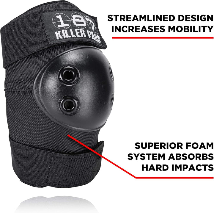 187 Killer Pads Unisex Elbowpads Schutzausrüstung M Schwarz, M Schwarz