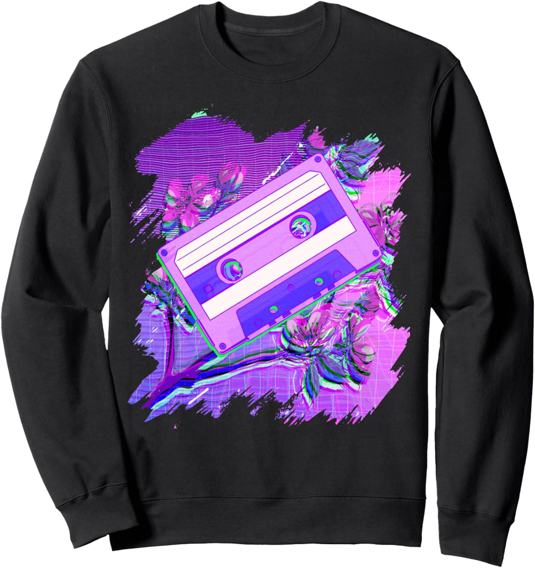 Vaporwave Japanisch Kassette Retrowave Japan Aesthetic Sweatshirt