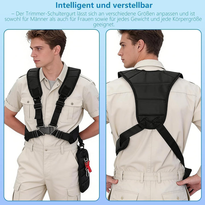 Professioneller Schultergurt für Motorsense und Trimmer,Universalgurt mit doppelter Schulter für Ras