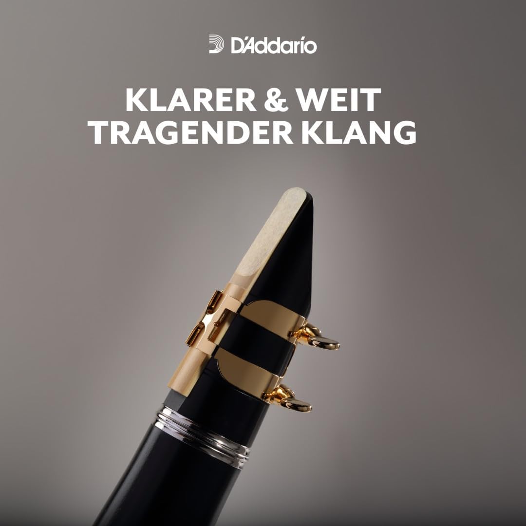 Rico by D'Addario Bb-Klarinettenblätter | Hochpräzise gefertigt | Böhm | Klarinettenblätter 3 Stärke