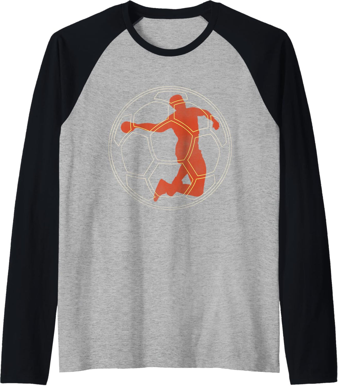 Vintage Handball Spieler Geschenk Raglan