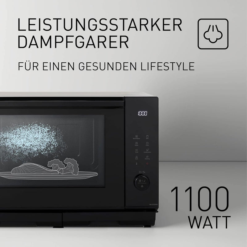 Panasonic NN-DS59 4-in-1 Kombi Dampfbackofen (Mikrowelle, Dampf, Ober-/Unterhitze und Grill, 27 Lite