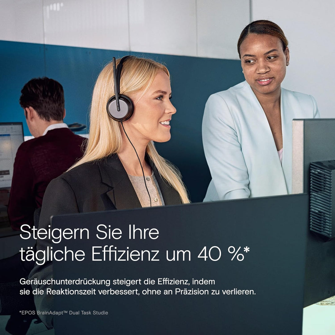EPOS IMPACT 860 - Doppelseitiges kabelgebundenes USB-C & USB-A-Headset für PC mit Noise-Cancelling-M
