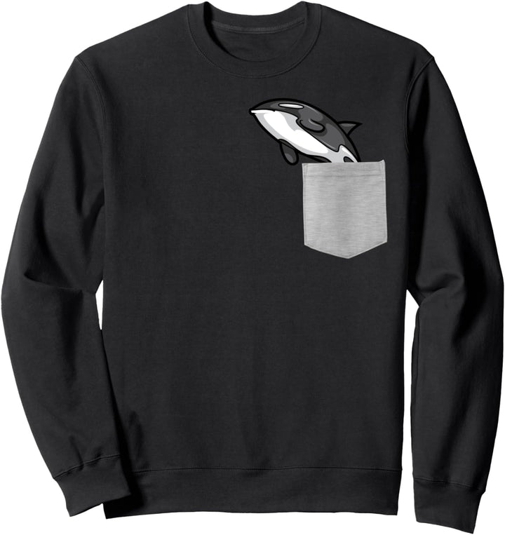 Animal in Your Pocket Orca Killer Whale Sweatshirt