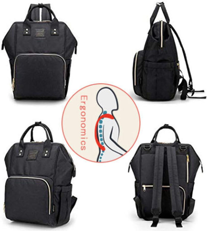 Herzberg Baby Diaper Bag - Multifunction Diaper Bag, Mommy Organized Travel Baby Bag, Essentials for
