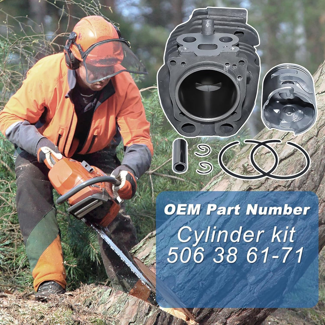 51mm Zylinder Kolben Satz für Husqvarna K760 K750 Trennschleifer, AUMEL Cylinder + Kolben + Ring + Z