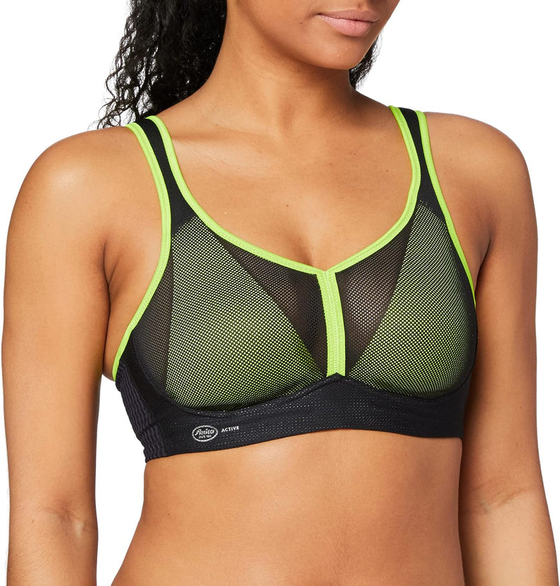 Anita - Air Control mit Delta Pad - Damen - Sport-BH - atmungsaktiv 65C Mehrfarbig (Schwarz/Neon 459