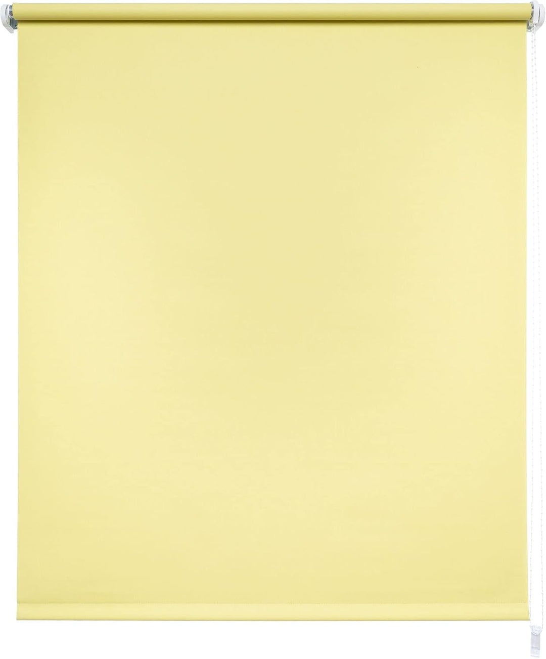 Liedeco® Rollo, Fenster Rollo, Kettenzug-Rollo / 92 x 180 cm (Breite x Höhe), gelb/Verdunkelnd, Abdu