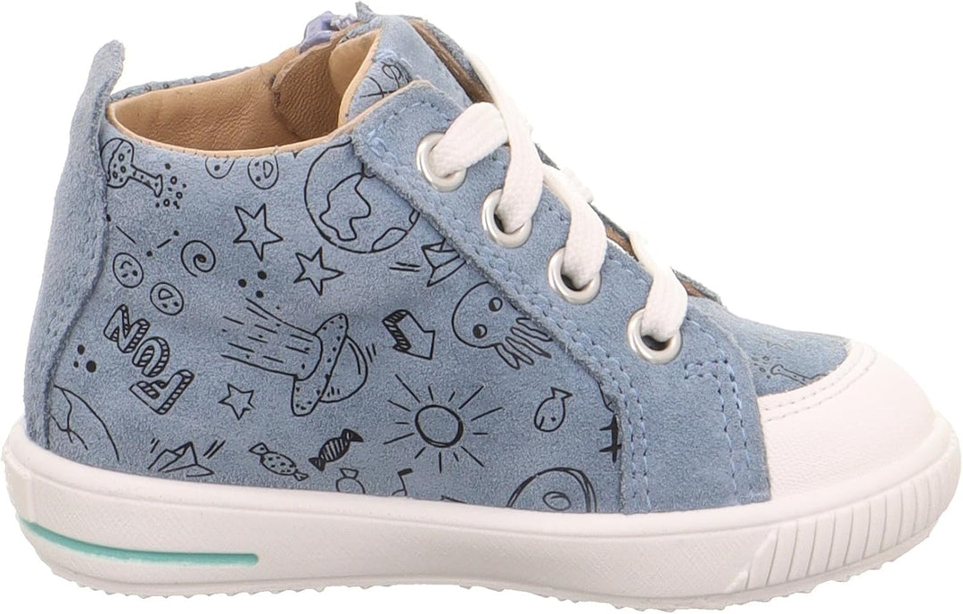 Superfit Jungen Moppy Lauflernschuhe 19 EU Blau Weiss 8010, 19 EU Blau Weiss 8010